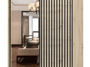 WERONA gardróbszekrény díszléccel 203x218x61 cm, kézműves tölgy