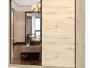 WERONA gardróbszekrény 233x218x61 cm, kézműves tölgy